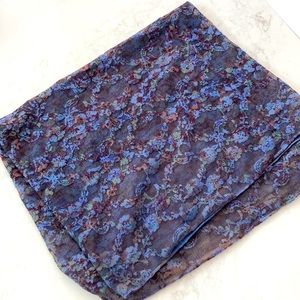 Free People head scarf blue lace